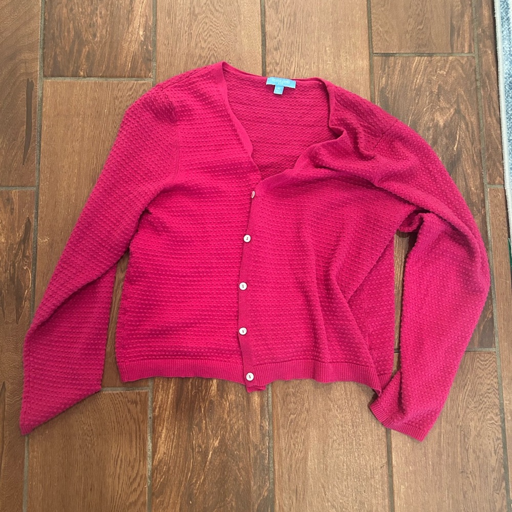Draper James size XL cotton blend dot Sweater